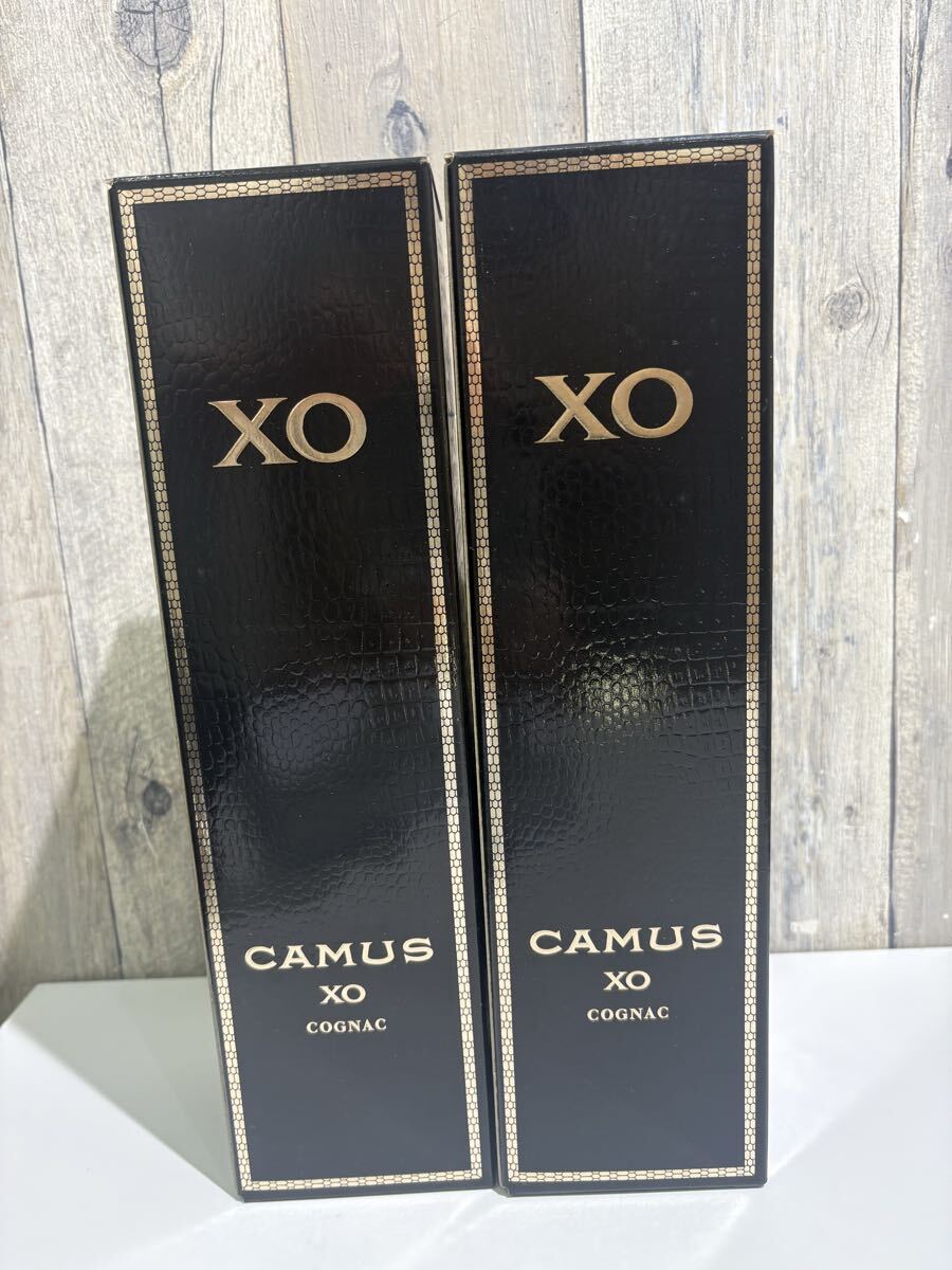 10990 古酒 CAMUS XO COGNAC 2本 0.7 カミュ コニャック 洋酒 箱付拍卖