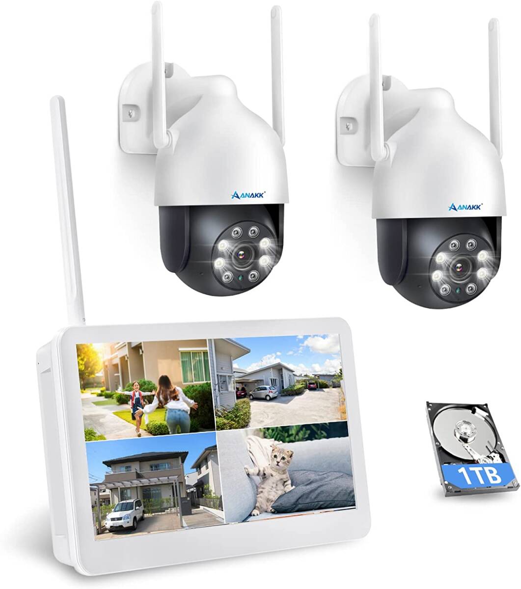 【セール】【500万画素対応・360°全方位監視・夜間カラー撮影】 防犯カメラ 300万画素 PTZ H.264+圧縮方式 IP66防水防塵拍卖