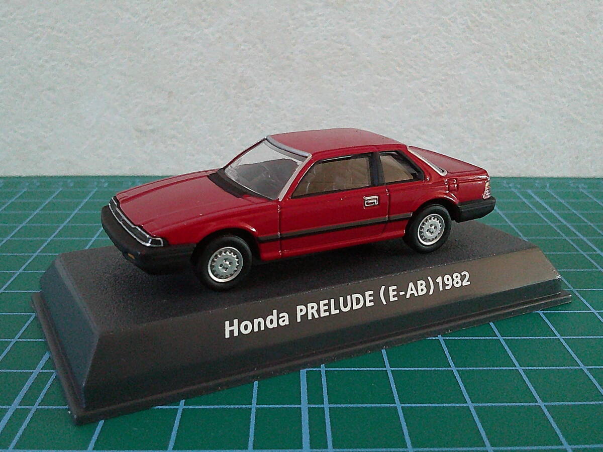 1/64 KONAMI Car of the 80’s EDITION RED HONDA PRELUDE (E-AB型) 1982 赤 コナミ ホンダ プレリュード 1.8XX ダイキャスト製 未展示拍卖