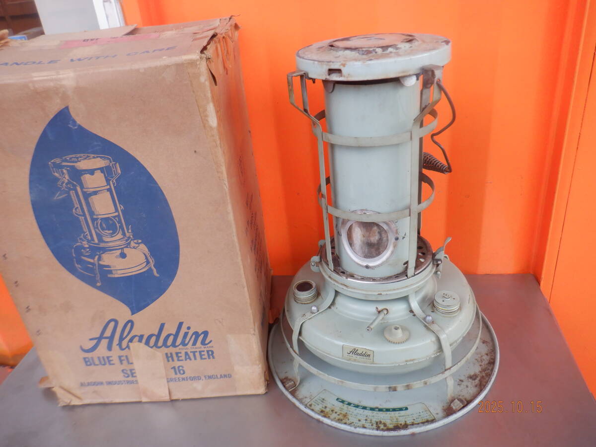 送料3500円 Aladdin アラジン ブルーフレームヒーター 石油ストーブ 英国製 レトロ ブルーフレーム 3300 動作OK拍卖