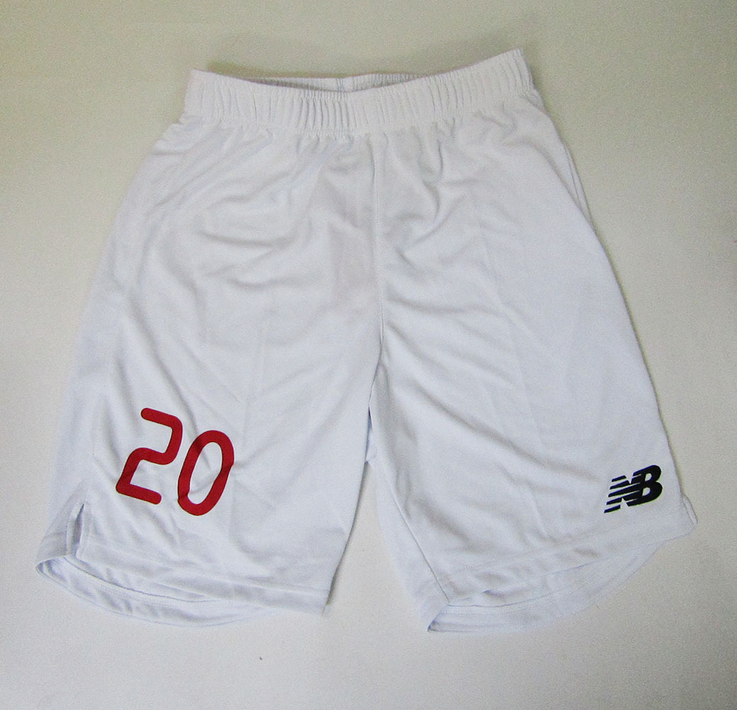 newbalance ニューバランス JMTP6194 サッカー パンツ ホワイト 20番 M拍卖