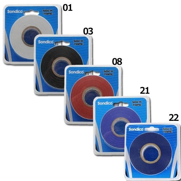 Sondico ソンディコ 840055 サッカーフットサル用 ソックテープ 2本組 ブラック拍卖