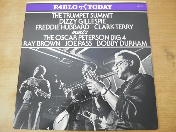H9-020<LP/US盤/美品>Dizzy Gillespie, Freddie Hubbard, Clark Terry Meets The Oscar Peterson Big 4 / The Trumpet Summit Meets~拍卖