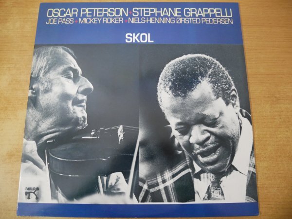 L9-059<LP/US盤/美品>Oscar Peterson + Stephane Grappelli + Joe Pass + Mickey Roker + Niels-Henning Orsted Pedersen / Skol拍卖