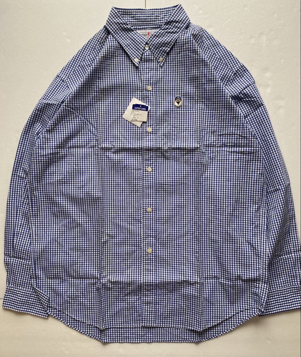 未着用◆CAPTAIN SANTA キャプテンサンタ 長袖 ギンガムチェック ボタンダウンシャツ トップス メンズ XL拍卖