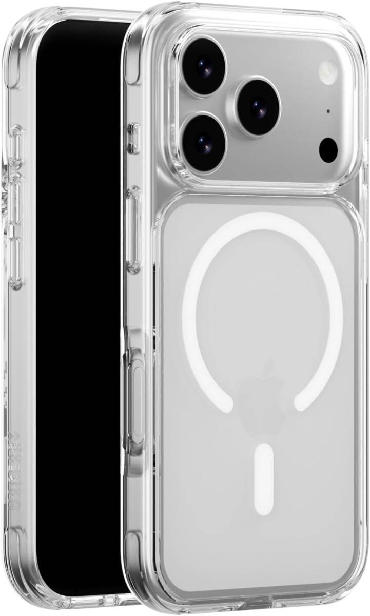 【MagEasy】 iPhone 17 Pro ケース MagSafe 対応 耐衝撃 クリア カメラ 保護 マグセーフ 透明 頑丈 Cleon M トランスパレント拍卖