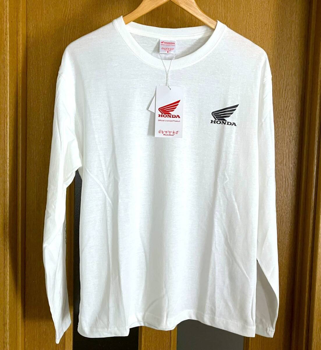 新品 タグ付き ホンダ 長袖 tシャツ メンズMサイズ 白色 MONSTER WORLD × HONDA拍卖