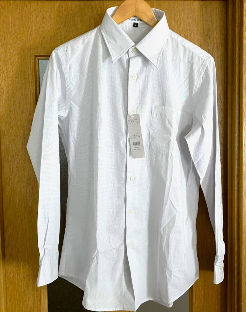 新品 タグ付き イトーヨーカドー 長袖 シャツ メンズMサイズ 白色~グレー 綿100%拍卖