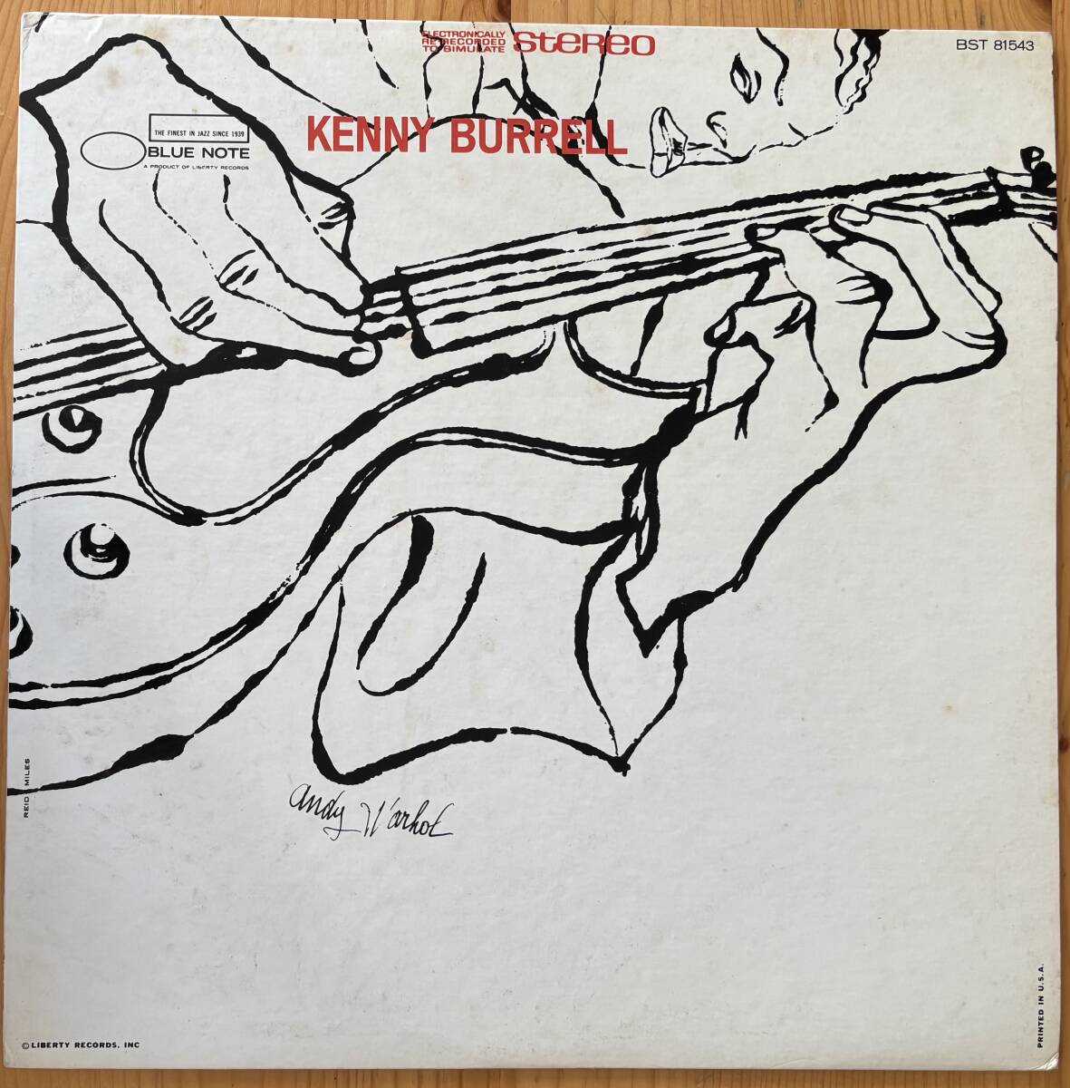 Kenny Burrell / S.T. LP レコード US盤 blue note BST81543拍卖