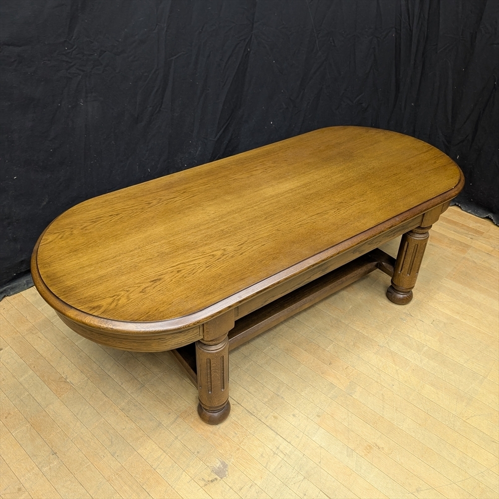 ★美品★karimoku カリモク★COLONIAL コロニアル★オーク★ センターテーブル リビングテーブル ローテーブル 食卓 応接 作業台拍卖