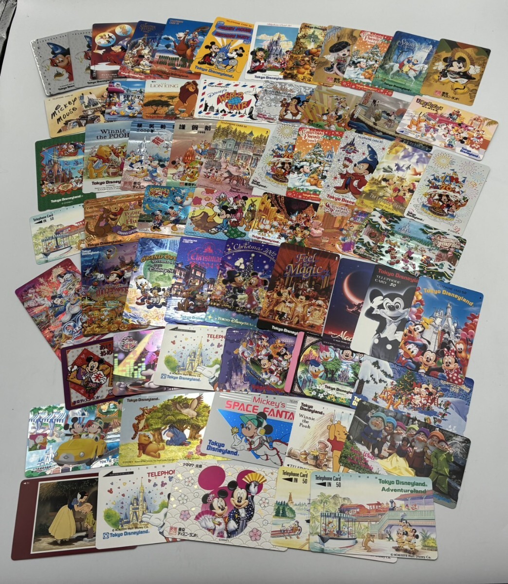 1円スタート テレカ 未使用 500円62枚 まとめ Disney ディズニー ミッキーマウス ミニーマウス 他 テレフォンカード AY1031-か拍卖
