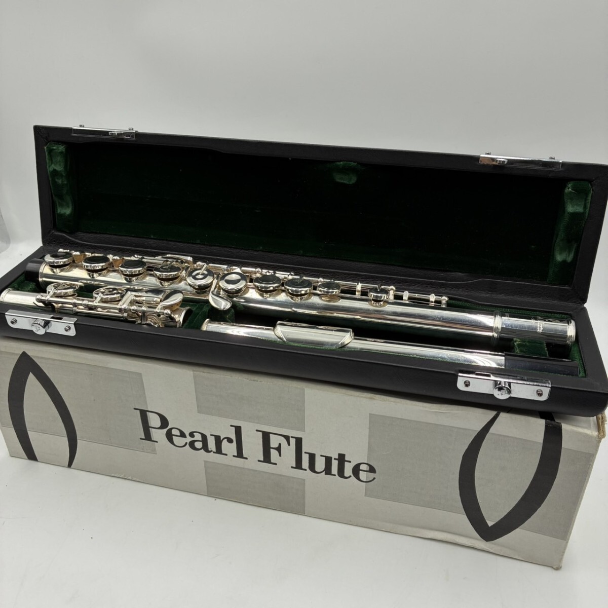 1円スタート Pearl flute パールフルート PF-525 銀製420g ケース付 金管楽器 AY1006-1拍卖