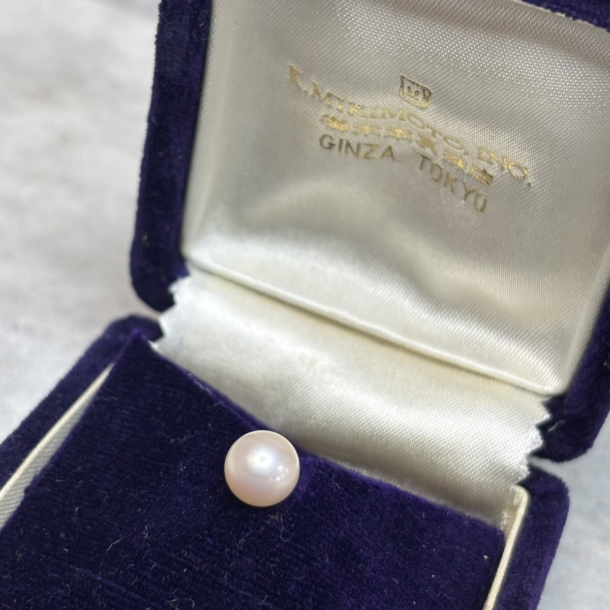 1円スタート ミキモト MIKIMOTO ネクタイピン 7mm アコヤ パール Pearl TK1008-3拍卖