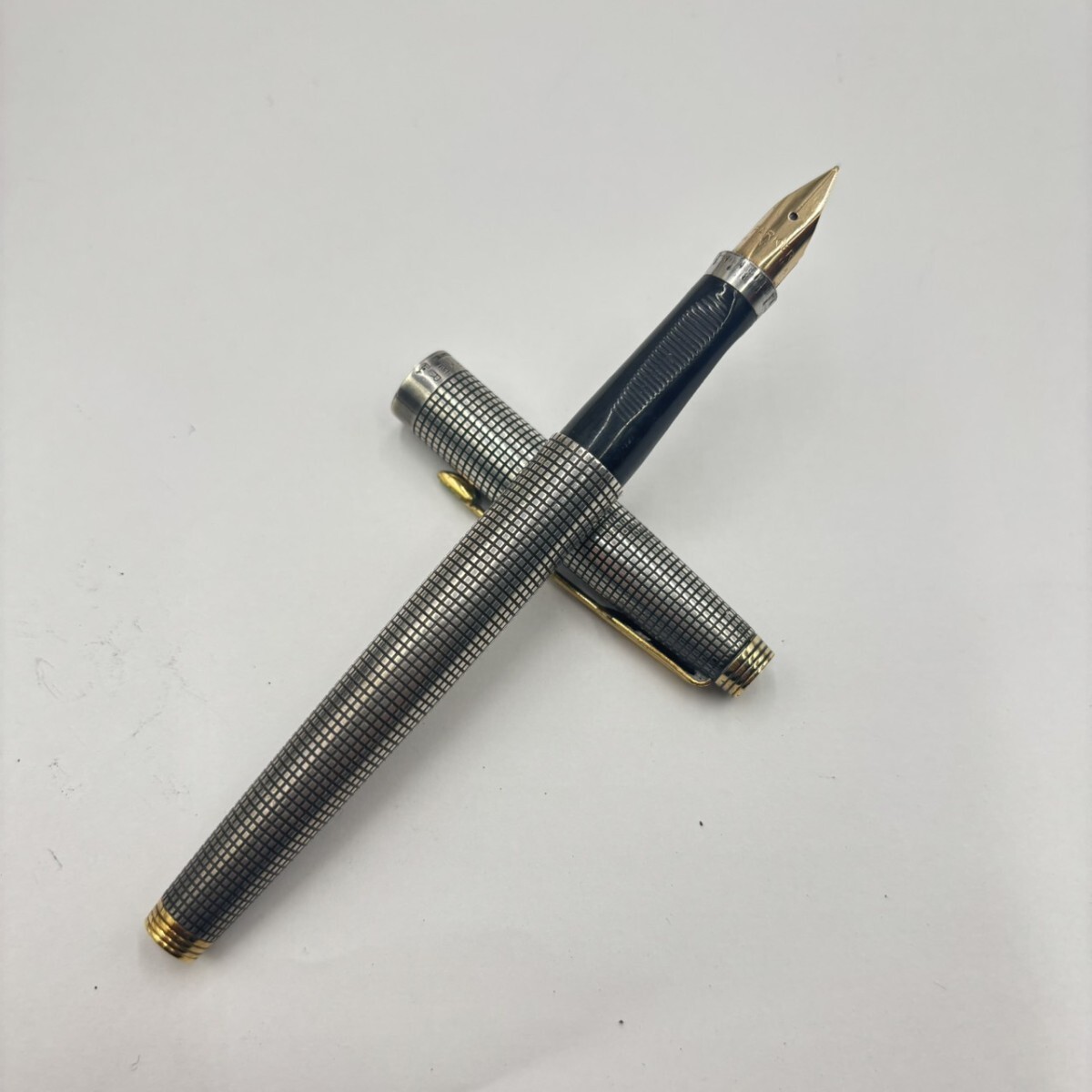 1円スタート Sterling 万年筆 Parker パーカー スターリング 銀製 シルバー AY1031-コ拍卖