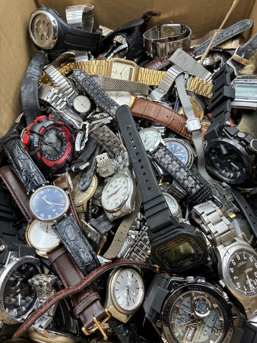 1円スタート ジャンク 時計 腕時計 まとめ 約9キロ ブランド時計含む CITIZEN シチズン SEIKO CASIO カシオ等 可動複数 AF1009-5 拍卖
