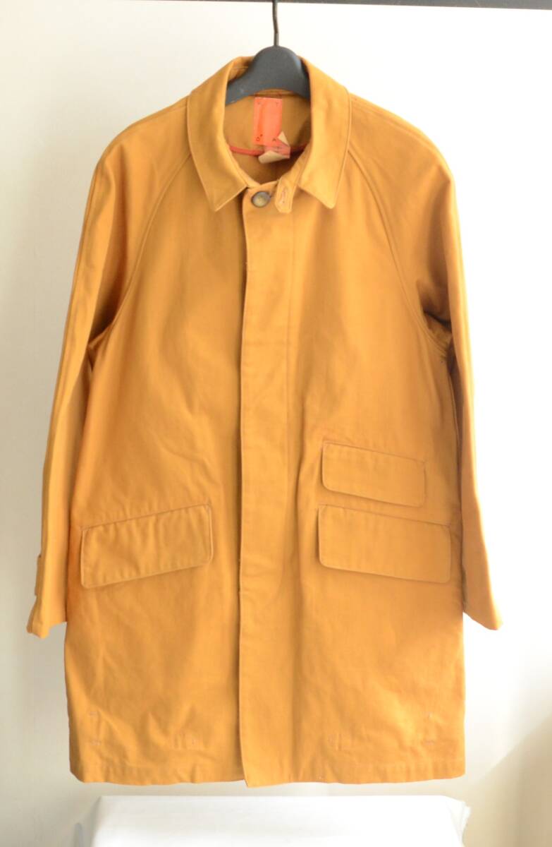 美used KATO カトー ステンカラーコート Lot001 厚手コットン素材 size L 拍卖