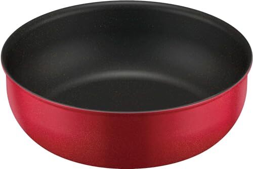 サーモス デュラブルシリーズ 取っ手のとれる炒め鍋 24cm レッド IH対応 KVA-024D R拍卖