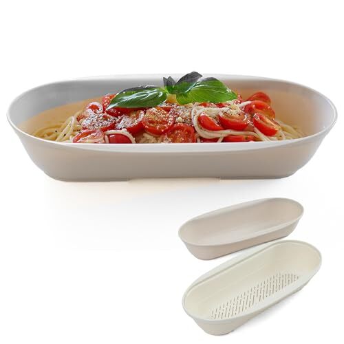 アストロ 日本製 電子レンジで調理 パスタボウル&ザル ベージュ レンジでパスタ お皿になる 調理器 パスタメーカー 簡拍卖