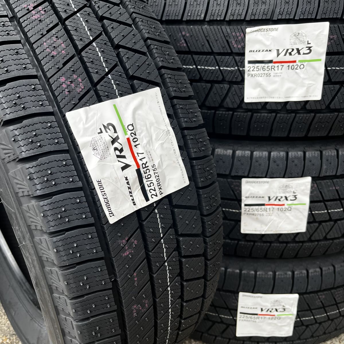 今季入荷 新品 2025年製~ ブリヂストン ブリザック VRX3 225/65R17 4本 価格 BS BLIZZAK 正規品 個人宅OK 数量限定特価拍卖