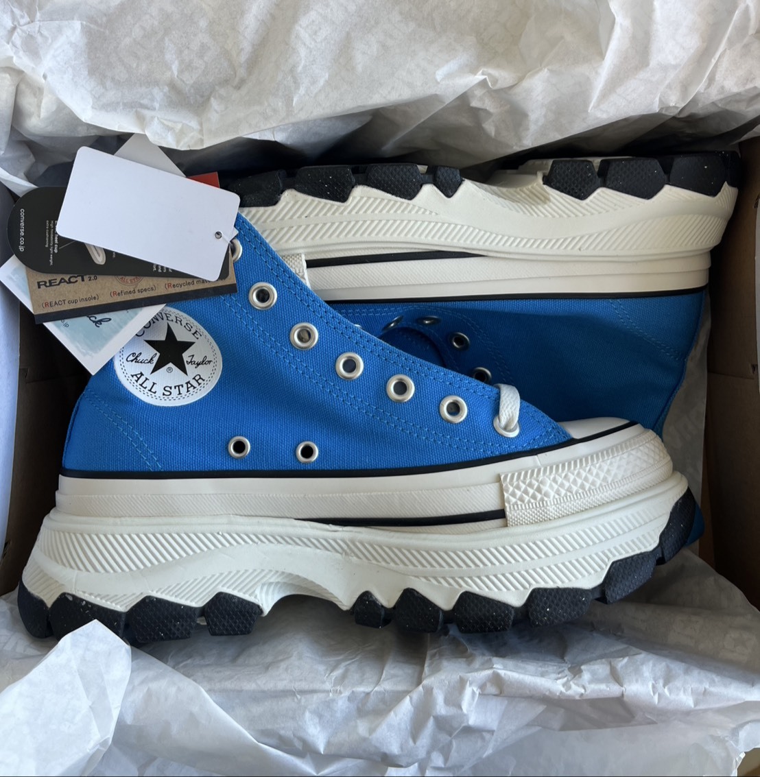 ★送料込み!!!★ 新品 定価14850円 CONVERSE オールスター トレックウエーブ HI size 23.5cm拍卖