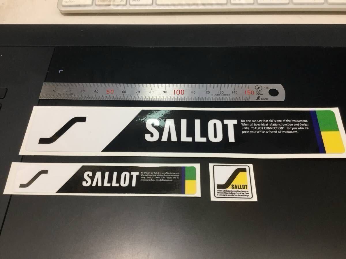 SALLOTサロットステッカー<黒横長>私をスキーに♪大小3枚セット拍卖