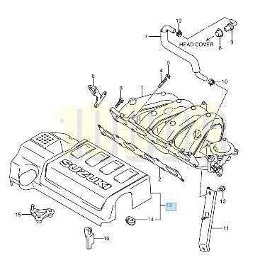 【スズキ純正新品】SUZUKI 未使用品 ★超希少品★ スイフトスポーツ ZC31S エンジン ヘッドカバー エンジンカバー 2005/8-2010/8拍卖