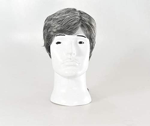 ★★メンズウイッグ 男性用 かつら ウィッグネット付属 自然な白髪拍卖