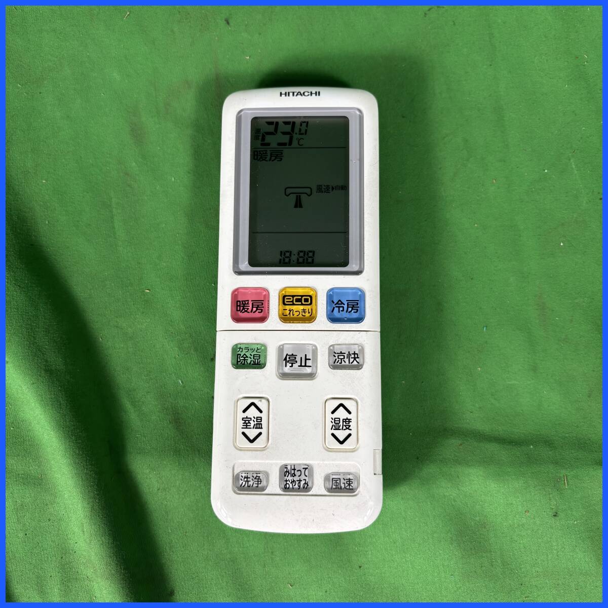 HITACHI エアコン リモコン RAR-9M2 日立 エアコン用の純正リモコン RASWM40K2E8003 家電 通電確認済み USED EL-250706070拍卖