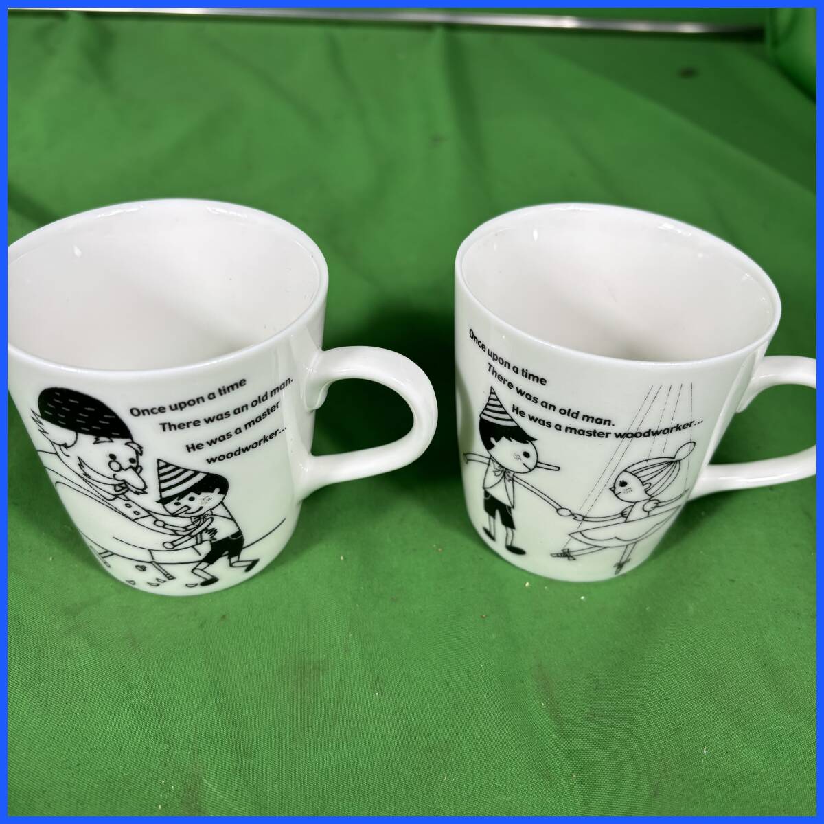 シンジカトウ デザイン ピノキオ マグカップ2つセット Shinzi Katoh 可愛い Pinocchio 希少 KISSHOH 食器 美品 経年保管品 EL-250706074拍卖