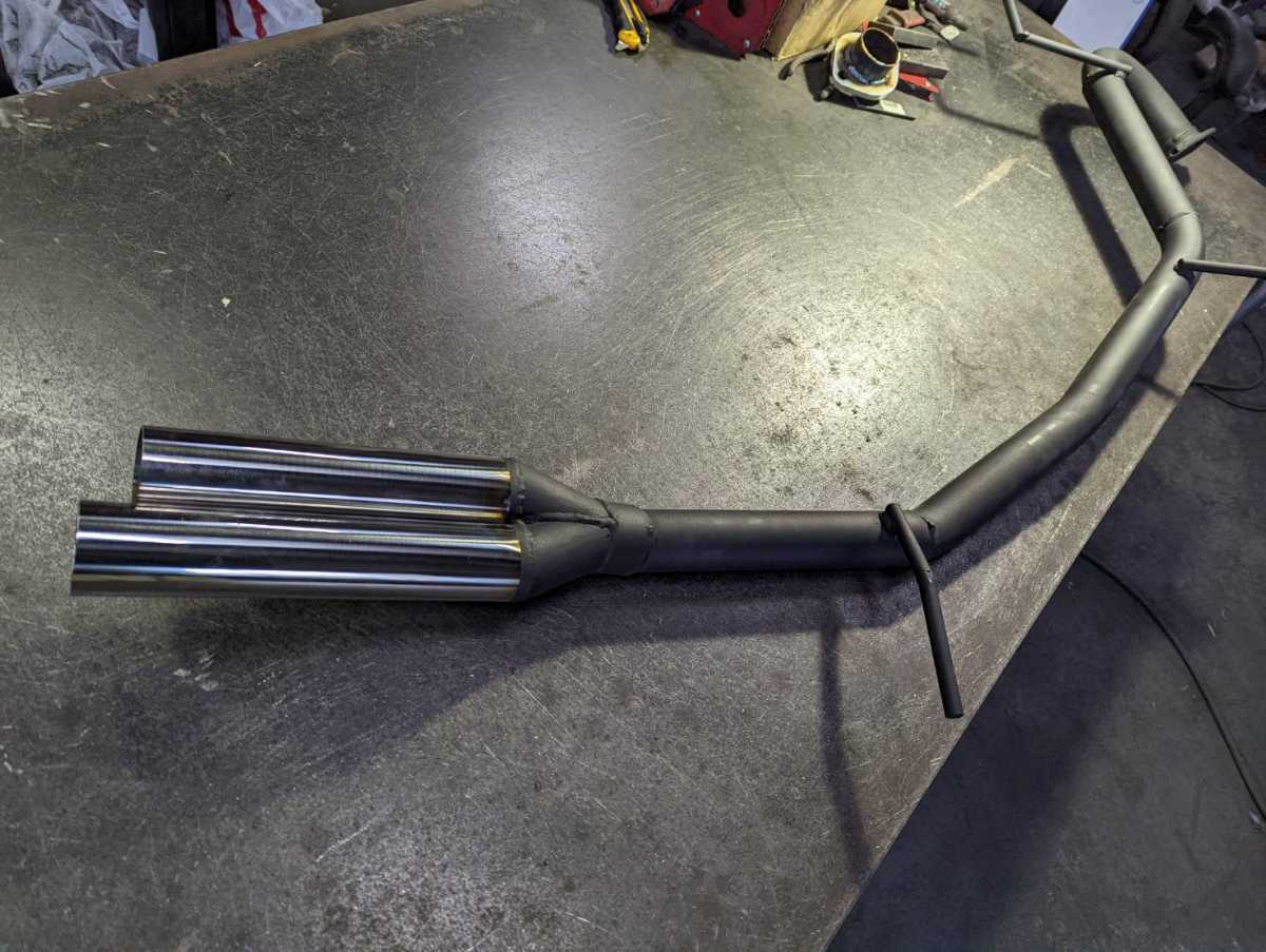 80系ヴォクシー/ノア!オリジナルデュアルストレートマフラー!リアピース拍卖