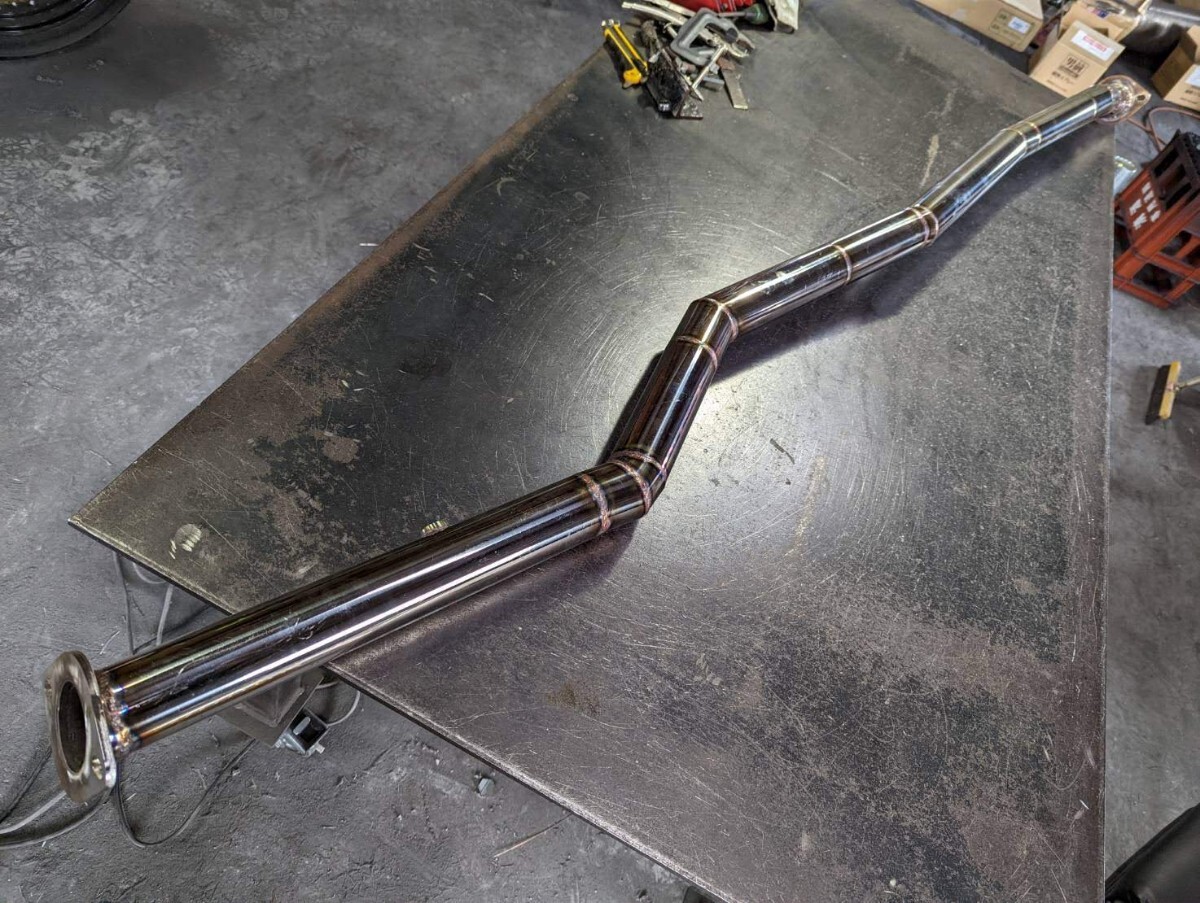 210系クラウン!オリジナル中間ストレートマフラー!ハイブリッド用オールステンレス拍卖