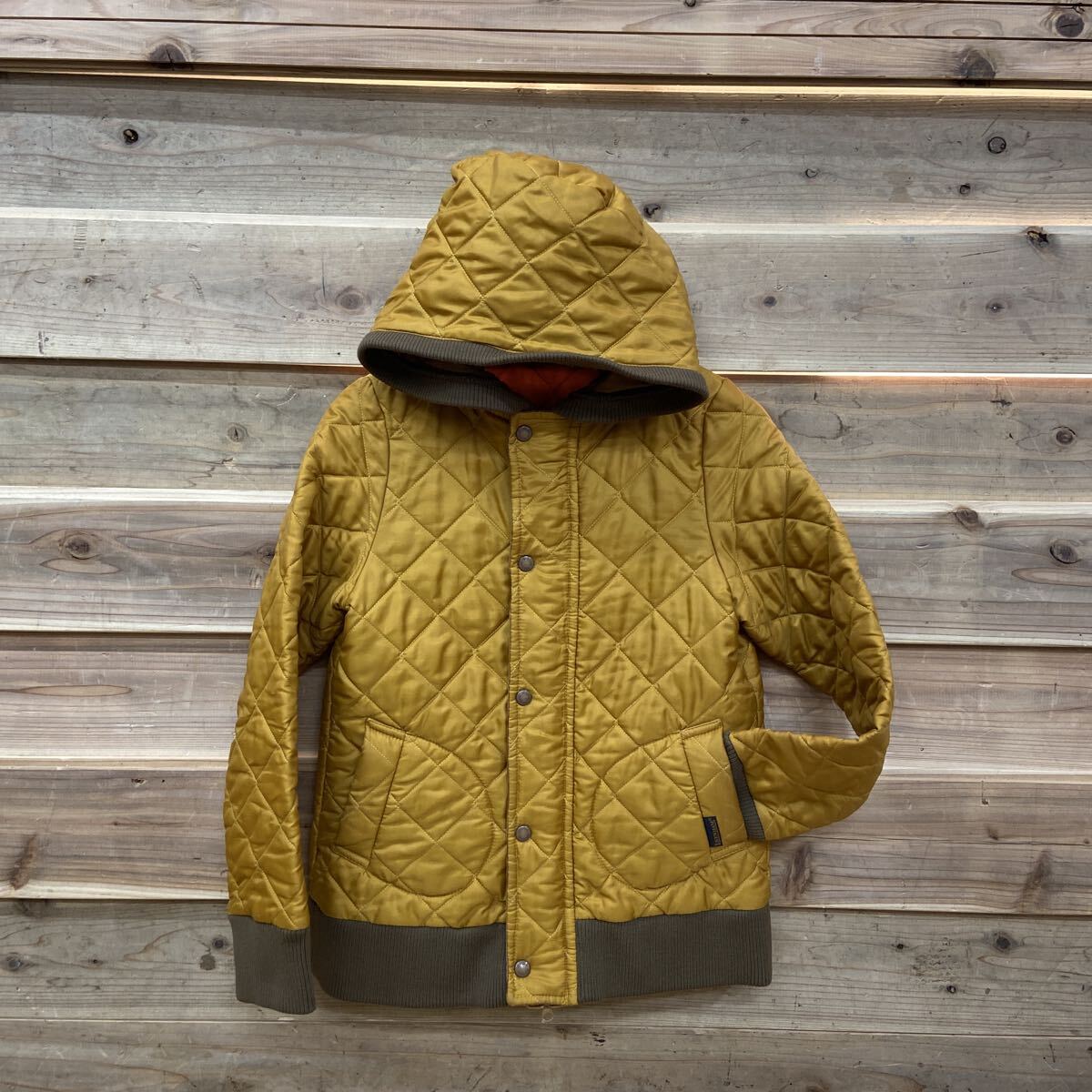 19 EN LAVENHAM ラベンハム 中綿ジャケット レディース サイズ38 ブルゾン ジャンパー キルティング イエロー系拍卖