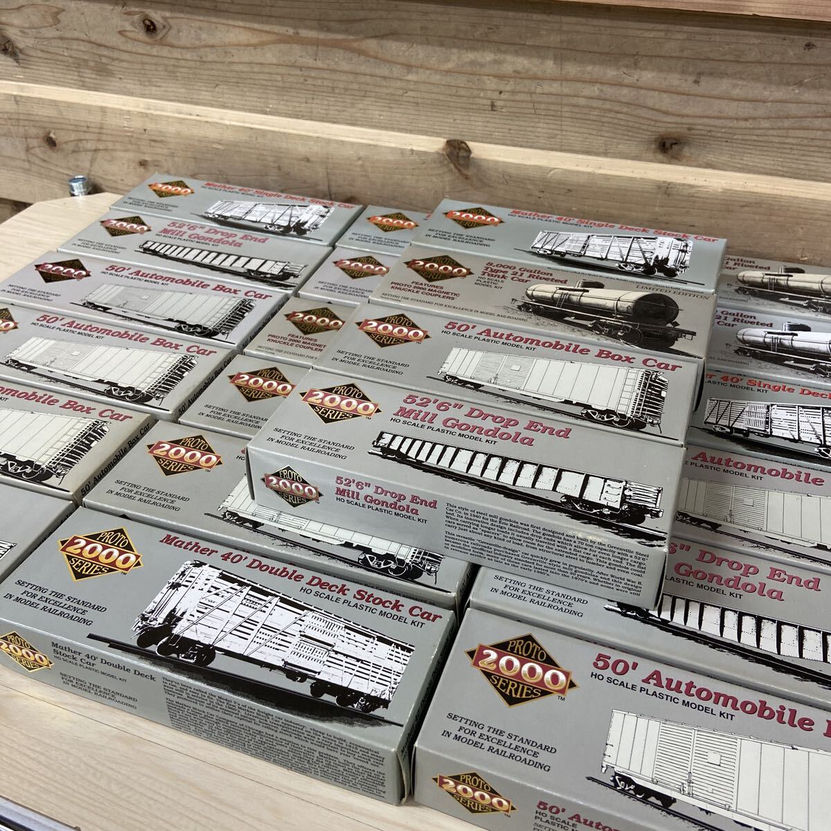 15 22点まとめ【鉄道模型】海外車両貨車 Proto2000 HOゲージ 鉄道模型 模型 車両 詳細未検品 現状販売拍卖