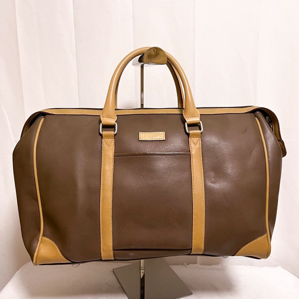 和863★ ungaro ウンガロ ボストンバッグ トラベルバッグ ブラウン ベージュ レディース ハンドバッグ拍卖