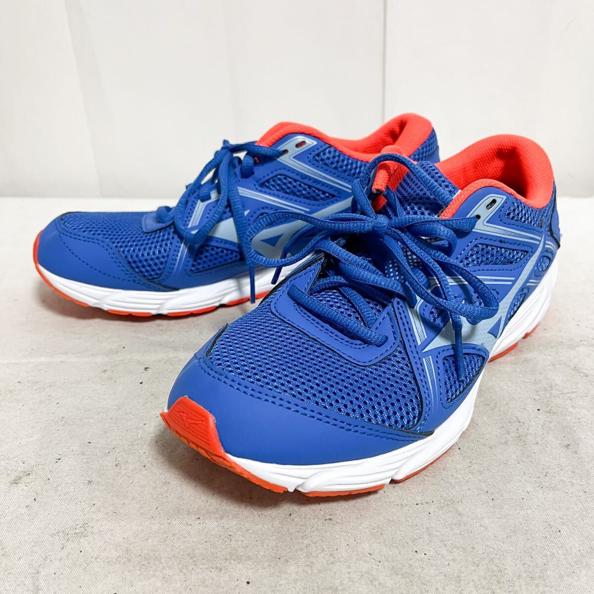 和866★ mizuno ミズノ マキシマイザー スニーカー ランニングシューズ 24 ブルー オレンジ レディース拍卖