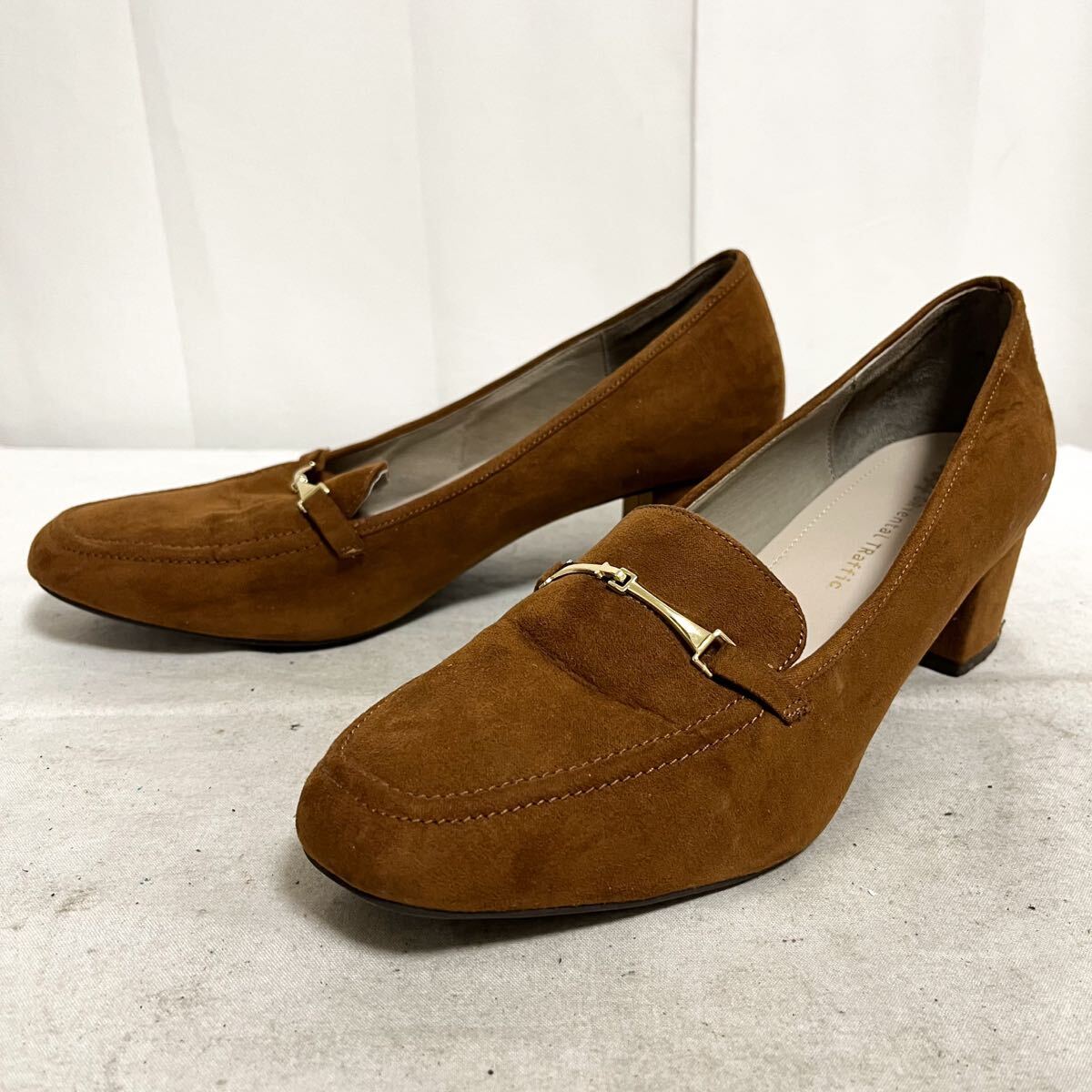 和869★ WA ORientaL TRaffic ダブルエー オリエンタルトラフィック パンプス ヒール ビット シューズ 42 ブラウン レディース拍卖