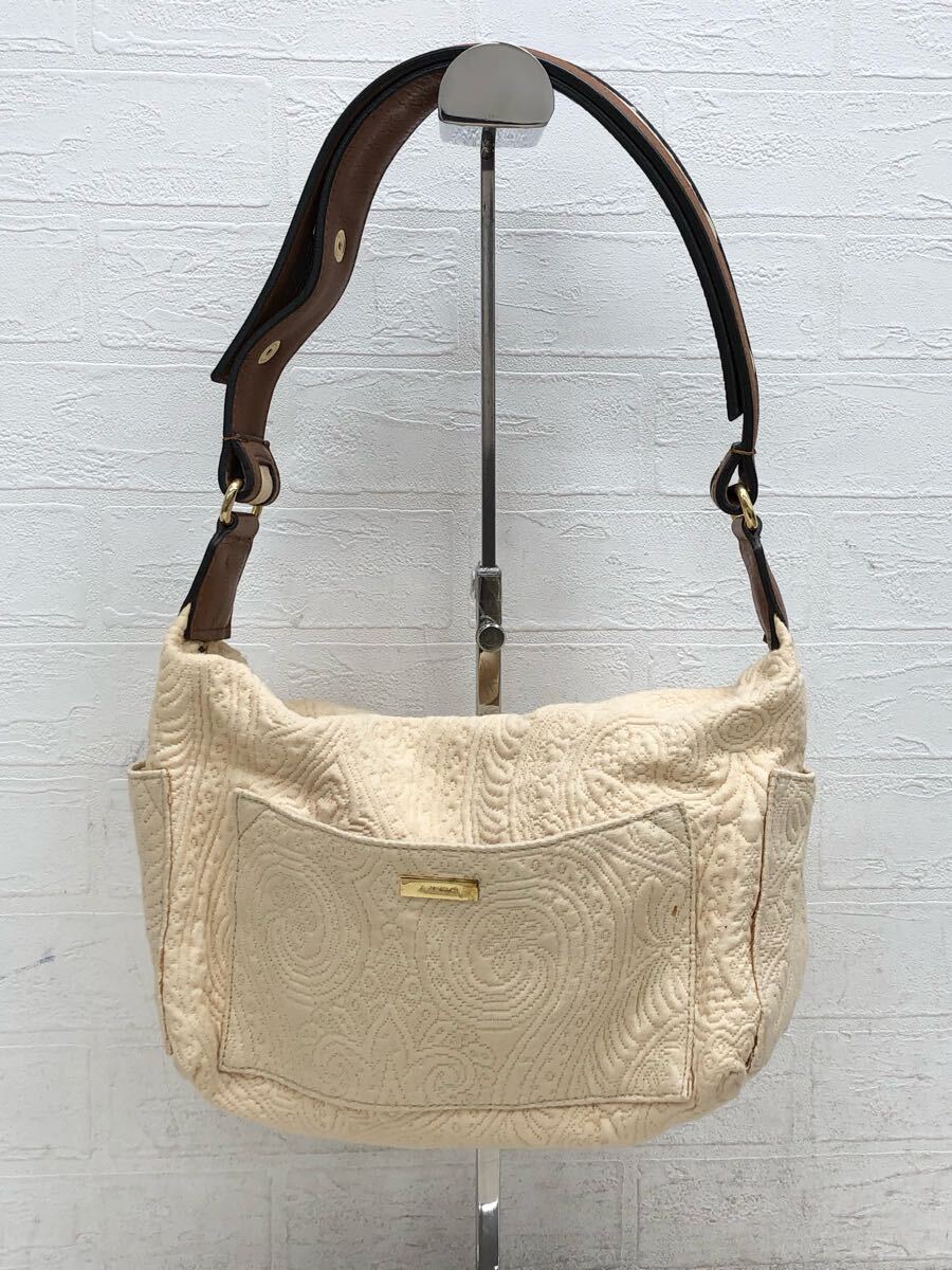 M4〓 ETRO エトロ ハンドバッグ レディース ベージュ 鞄 手提げ鞄 ペイズリー柄 総柄 カジュアル拍卖