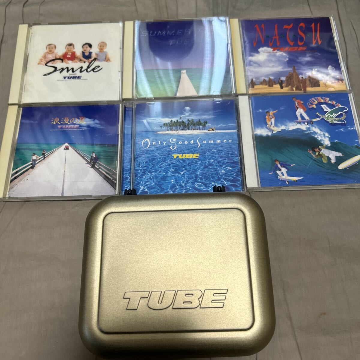 TUBE CD7枚セット Smile/SUMMER CITY/N・A・T・S・U/浪漫の夏/Only Good Summer/TUBEst II/終わらない夏に拍卖