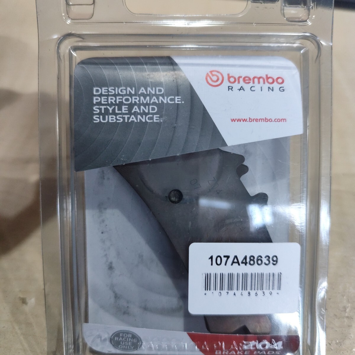 brembo ブレンボ 107.A486.39 レーシング ブレーキパッド シンタード Z04 純正キャリパー用 SUZUKI/DUCATI 1098/1198/1199 4POT 中古 ②拍卖