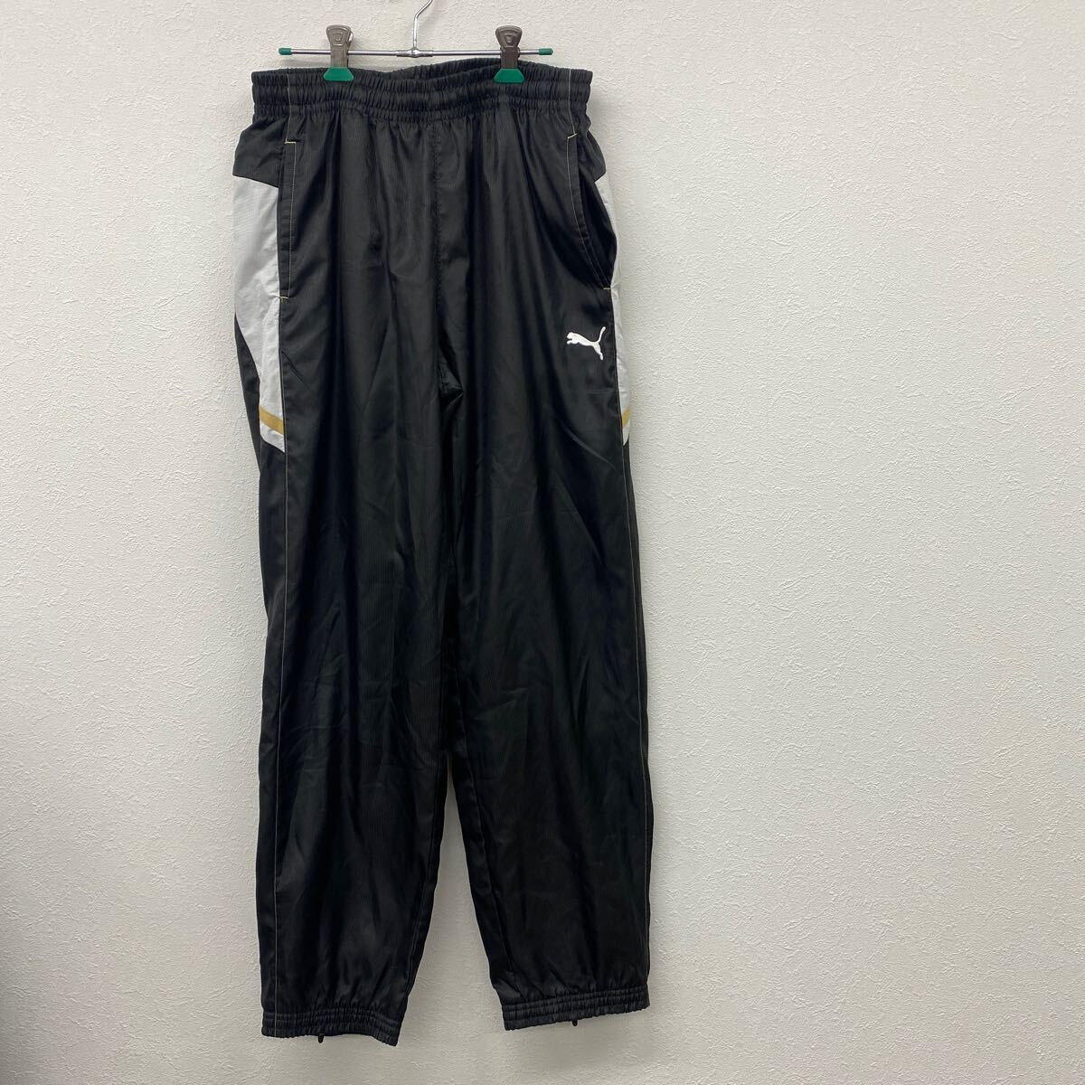 PUMA プーマ メンズ ナイロンパンツ ブラック Lサイズ ケ23拍卖