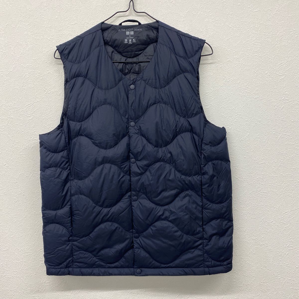 UNIQLO ユニクロ  メンズ  ウルトラライト ダウンベスト Mサイズ ネイビー ケ26拍卖