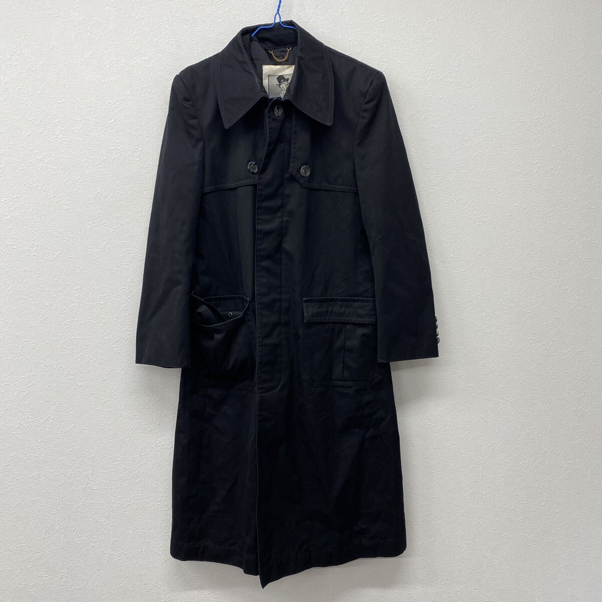 CHELSEA ロングコート トレンチコート ブラック せ2拍卖