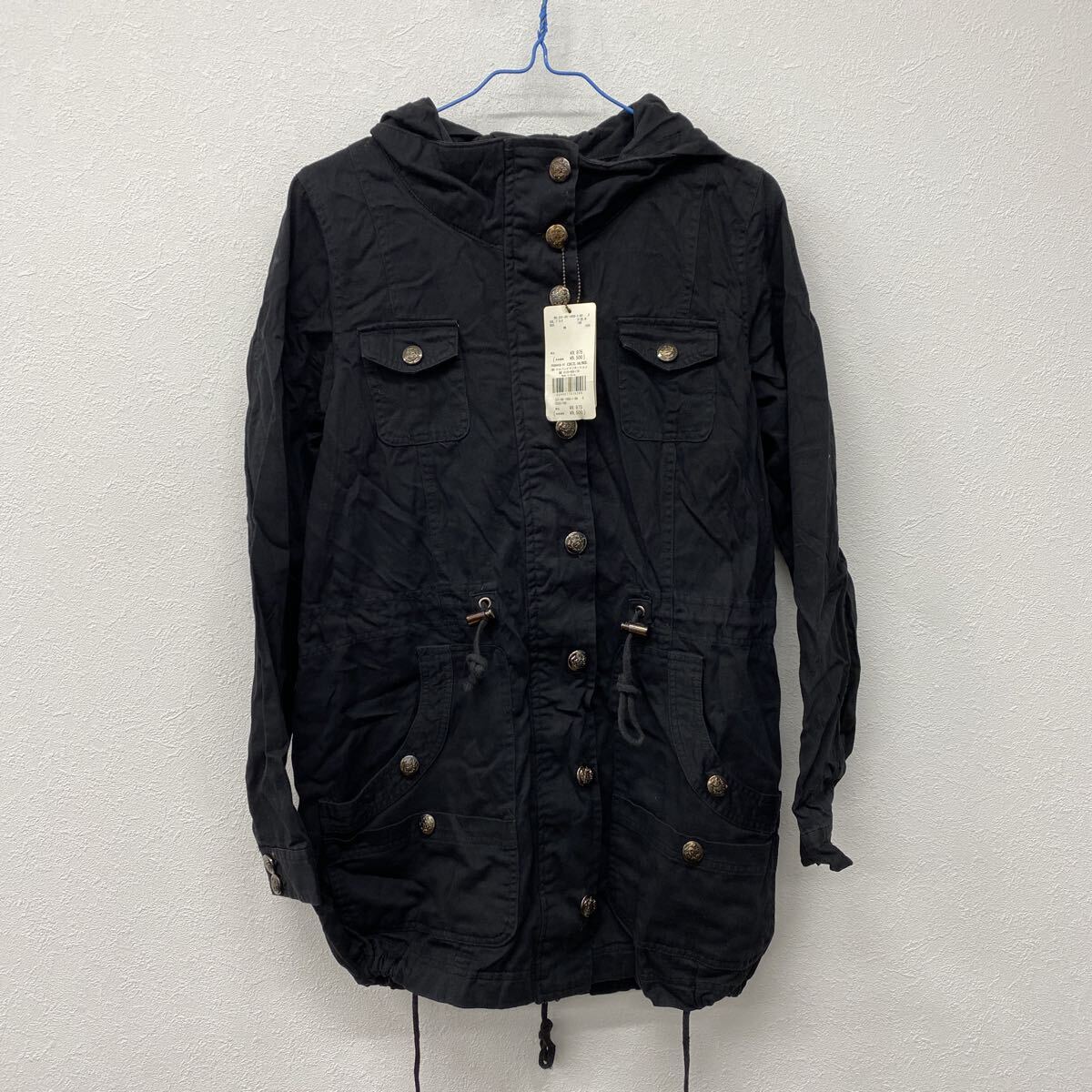 CECIL McBEE セシルマクビー ジャケット モッズコート アウター ブラック そ11拍卖