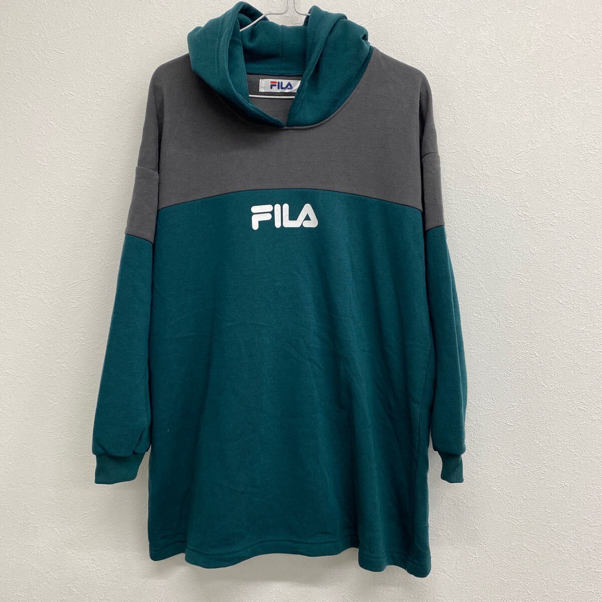 FILA フィラ  レディース  パーカー Lサイズ グリーン テ3拍卖