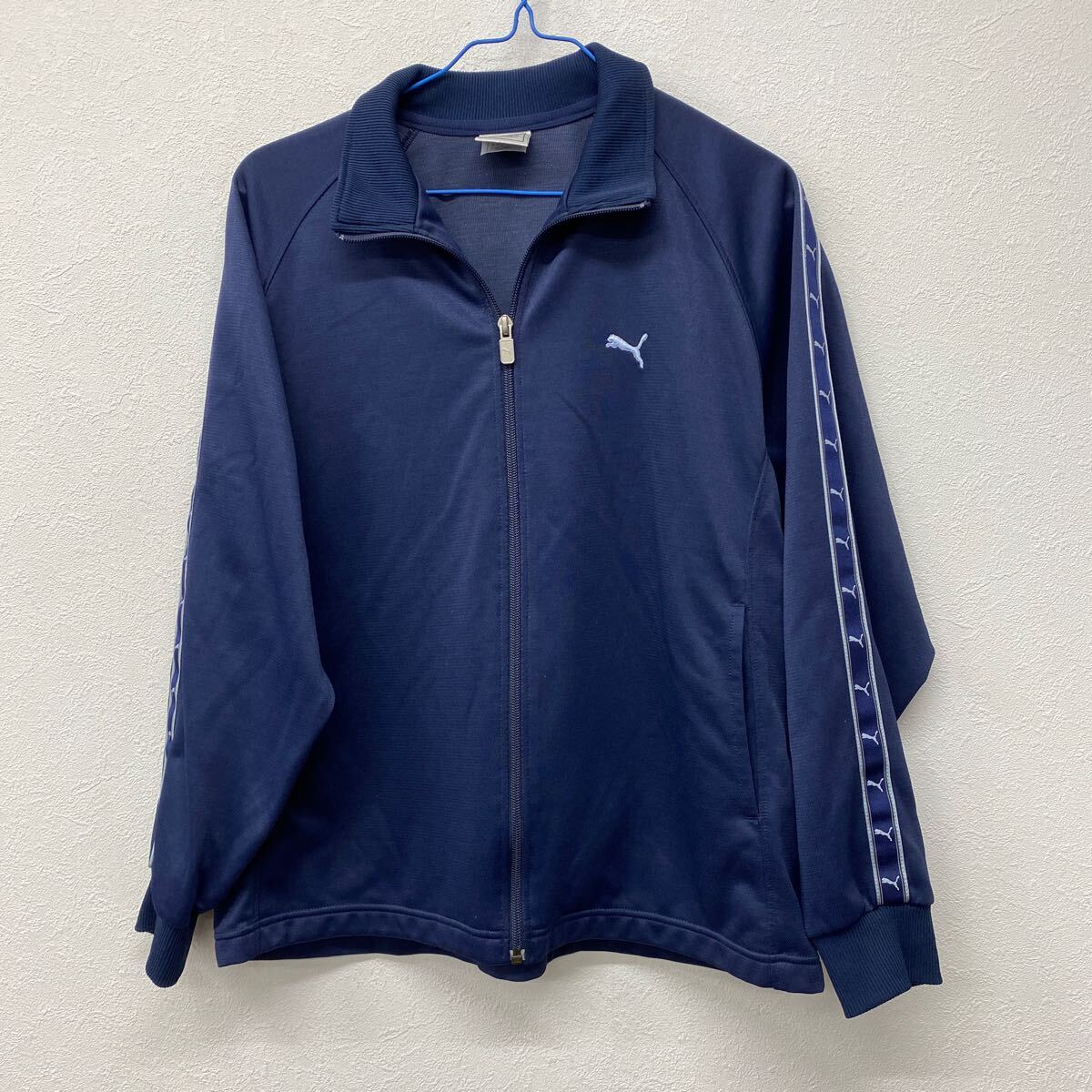 PUMA プーマ レディース  ジャージ上着Mサイズ ネイビー テ14拍卖