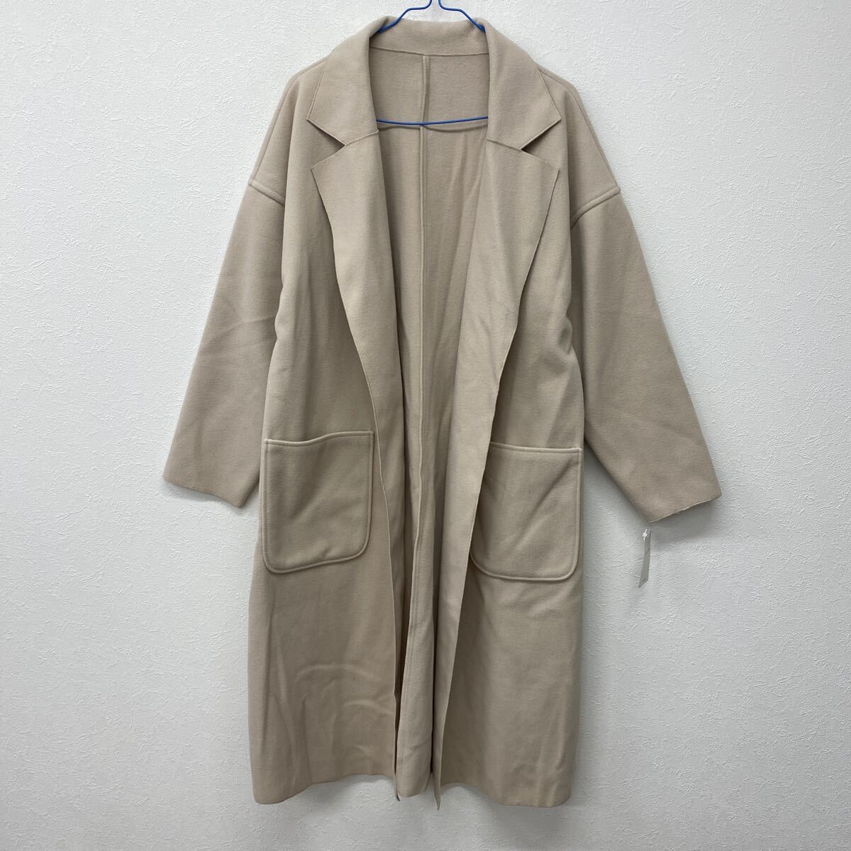 INGNI コート 長袖 ベージュ ロングコート アウター防寒 M 古着 し12拍卖