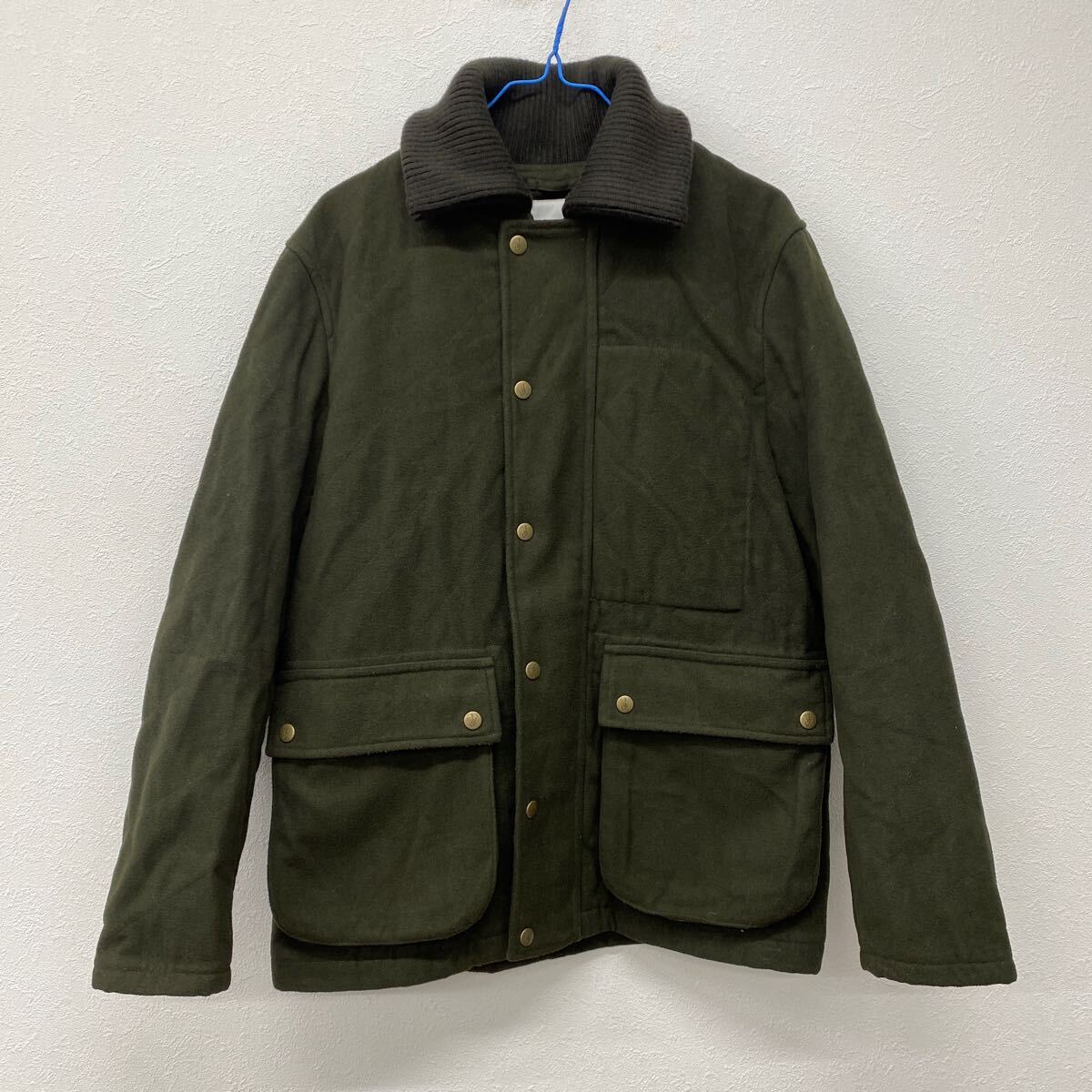 UNIQLO カーキ アウター ブルゾン ジャケット M 古着 防寒 か13拍卖