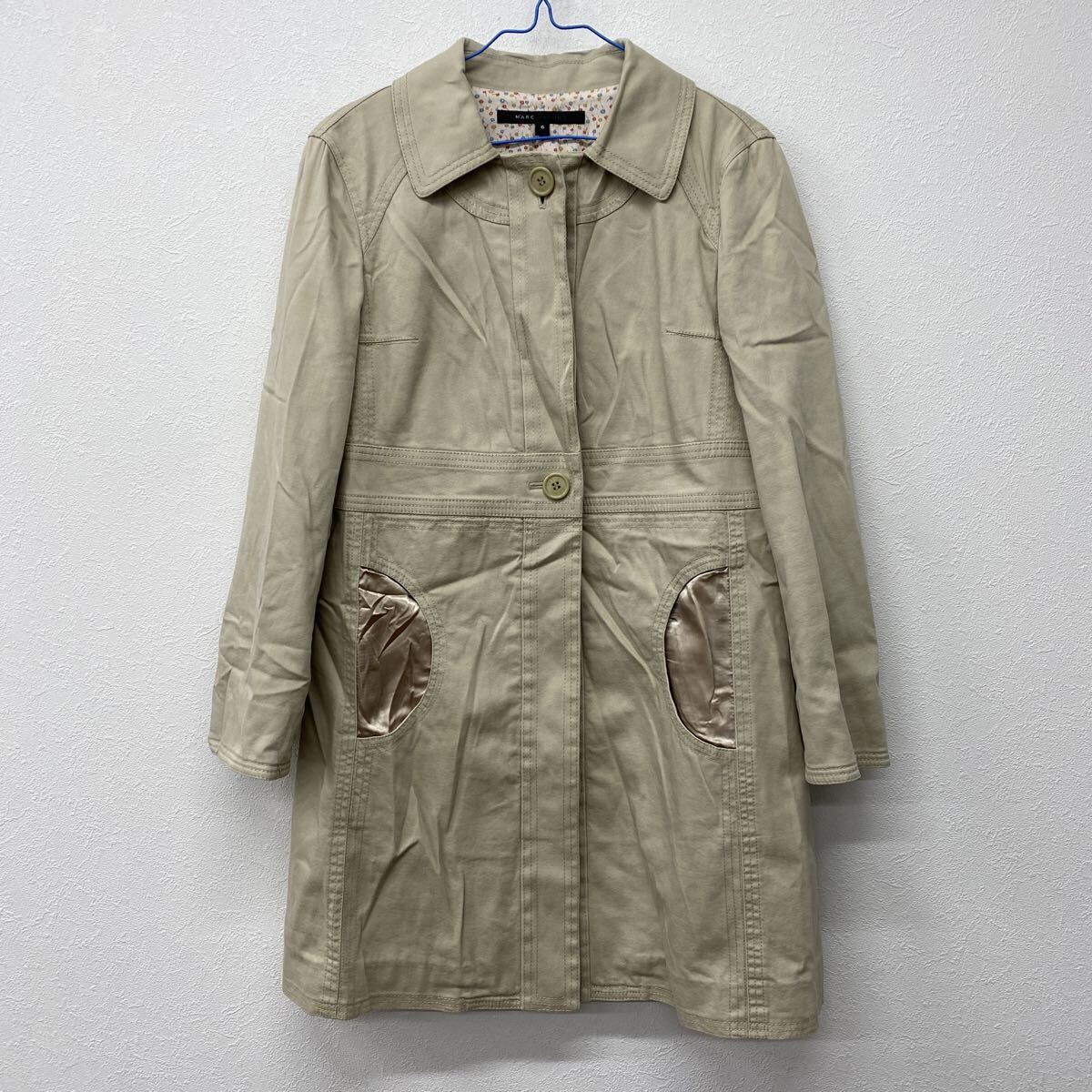 MARC JACOBS マークジェイコブス  コート アウター ステンカラーコート ベージュ 6 つ10拍卖