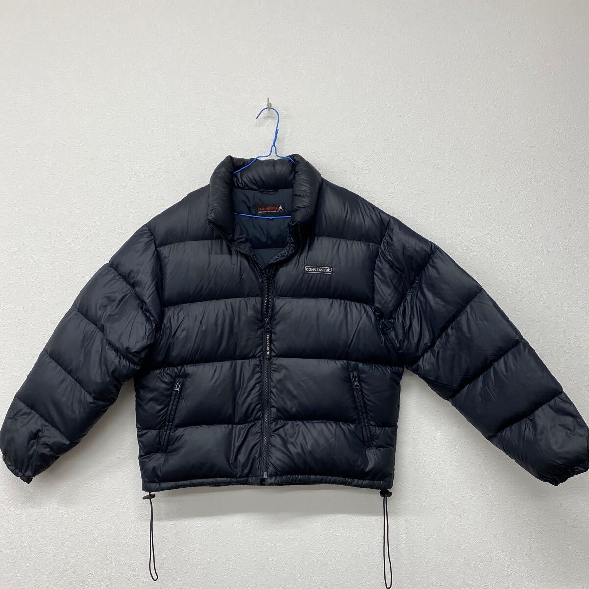 converse コンバース メンズ ナイロン   ジャンパー 上着 Lサイズ ブラック レ38拍卖