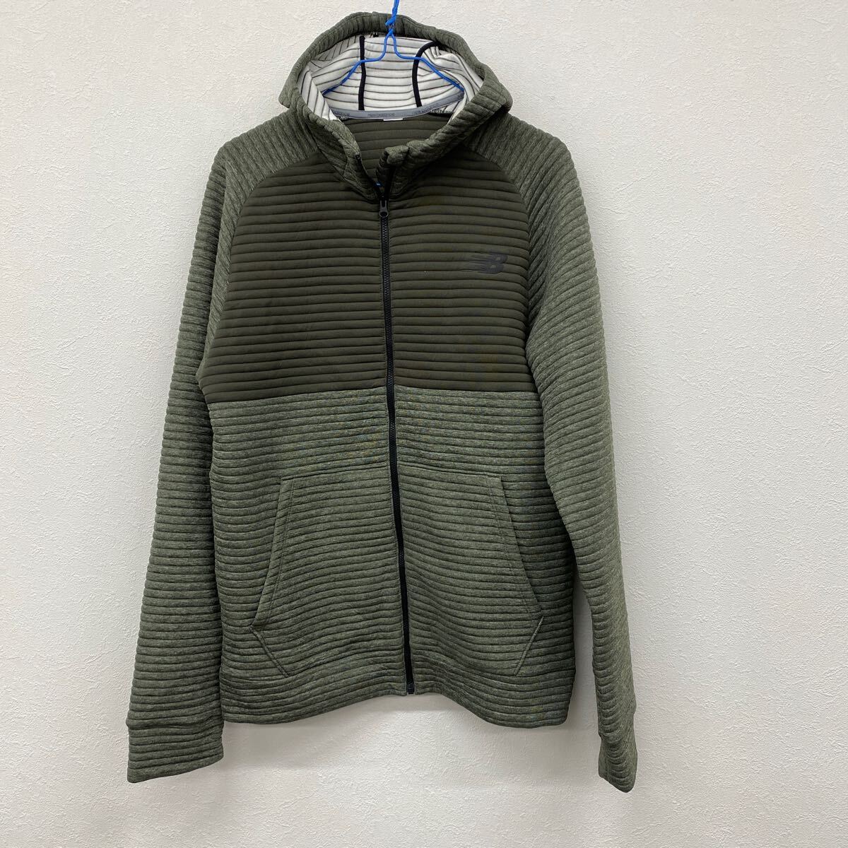 newbalance ニューバランス メンズ    パーカー カーキ Lサイズ レ44拍卖